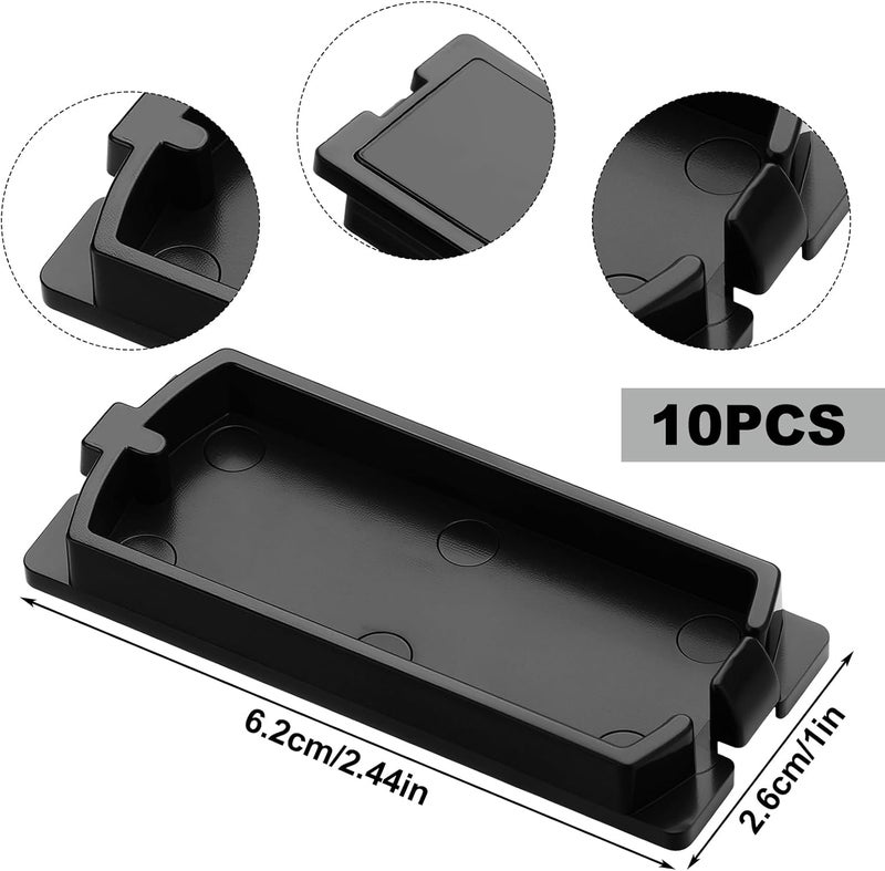 Kingdder 20 Pack Breaker Filler Plate, Circuit Breaker Panel Cover Knockout Filler Plate Box Cover Black (1 Inch) - Image 2